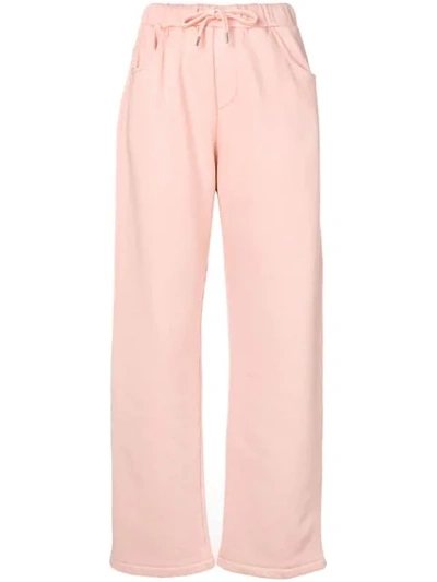 Shop Opportuno Paris Casual Trousers In Pink