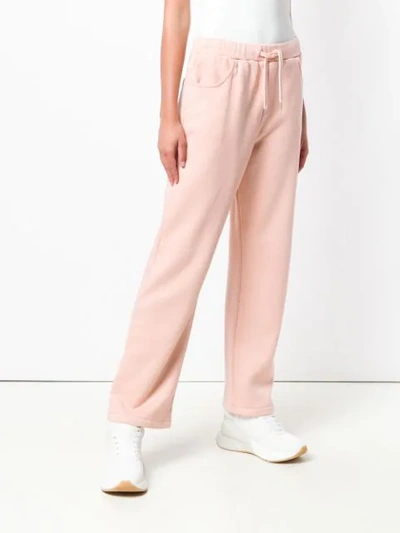 Shop Opportuno Paris Casual Trousers In Pink