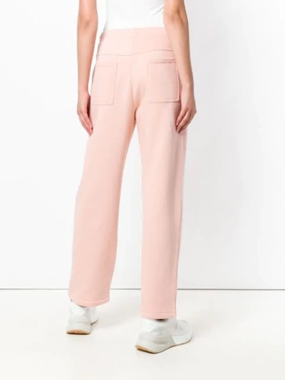 Shop Opportuno Paris Casual Trousers In Pink