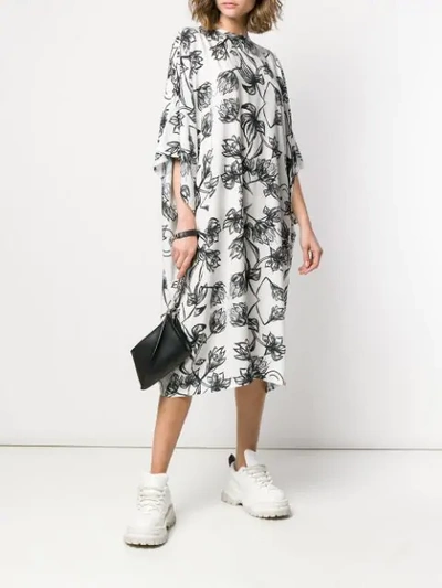 Shop Barbara Bologna Kleid Mit Blumen-print - Weiss In White