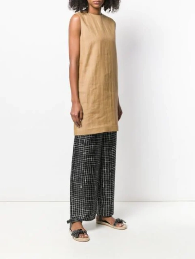 Shop Theory Long Vest Top In Neutrals