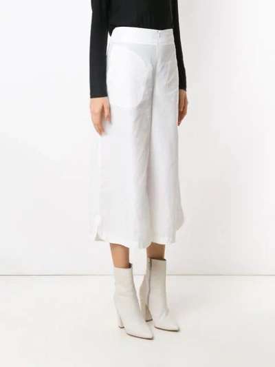 Shop Alcaçuz Lira Trousers In White