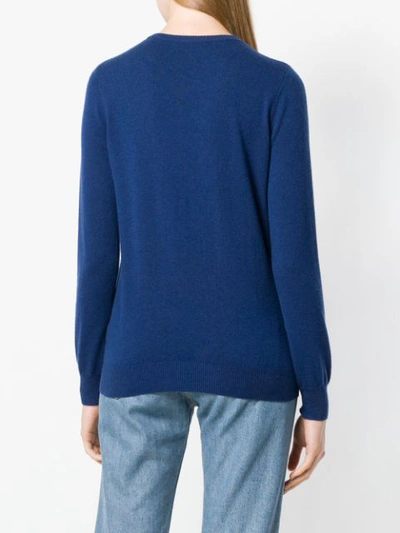 Shop N•peal Superfine Round Neck Sweater In Grey