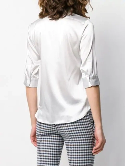 Shop Blanca Slim-fit Shirt In Grey