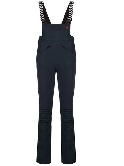 Shop Perfect Moment Gt Racing Fared Dungarees In Black