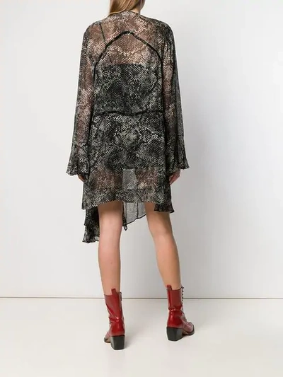 Giacobino Creponne Printed Dress In Black