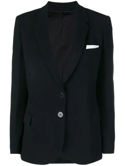 Shop Neil Barrett Classic Buttoned Blazer In Black