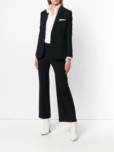 Shop Neil Barrett Classic Buttoned Blazer In Black