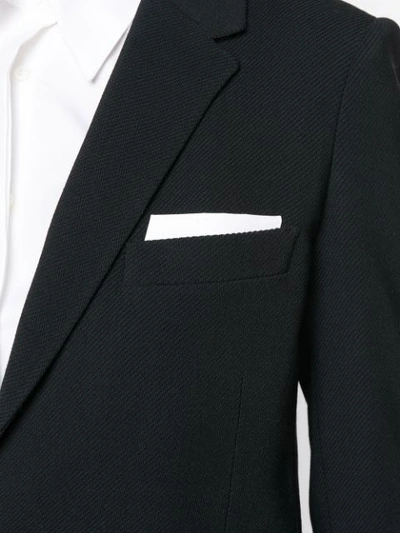 Shop Neil Barrett Classic Buttoned Blazer In Black