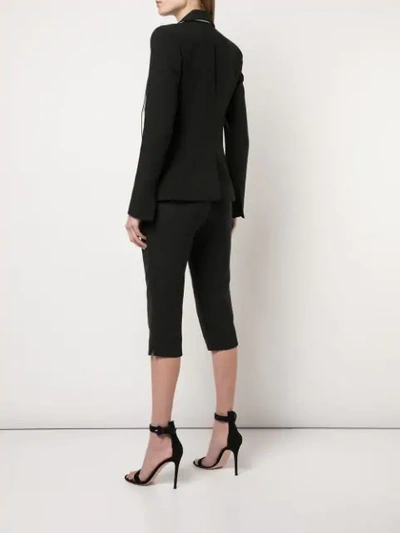 Shop Prabal Gurung Asymmetrischer Blazer In Black/white