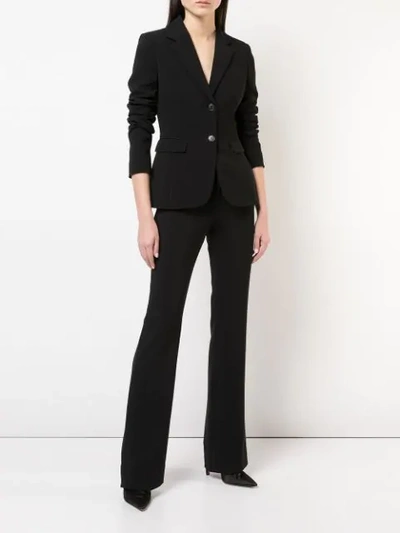 Shop Altuzarra Serge Flared Trousers In Black