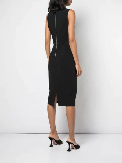 Shop Michael Kors Studded Shift Dress In Black