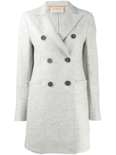 Shop Blanca Double Breasted Coat - Grey