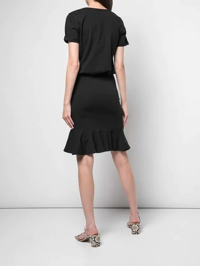 Shop Veronica Beard Kleid Mit Schösschen In Black
