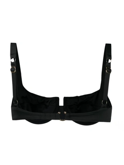 Reina Olga Brigitte Bikini Top Adjustable Straps In Black