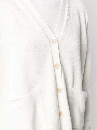 ALLUDE V-NECK CARDIGAN - 白色