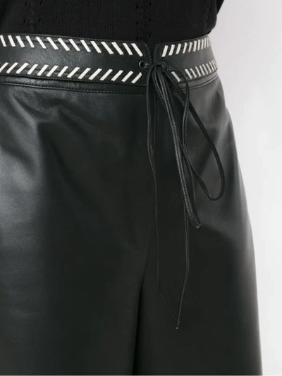 Shop Nk Leather Culottes In Black