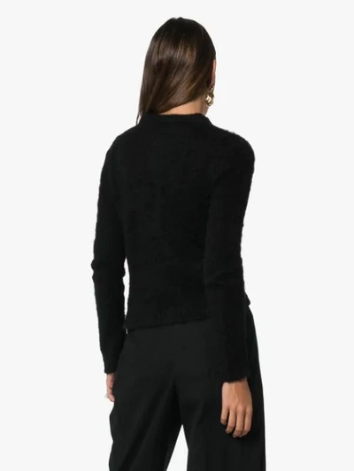 Shop Versace Knitted Cardigan In A1008 Black