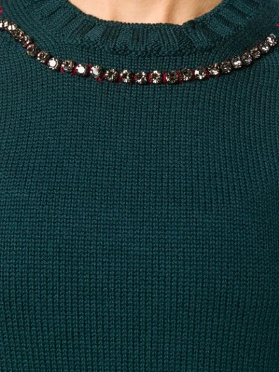 embellished collar jumper
