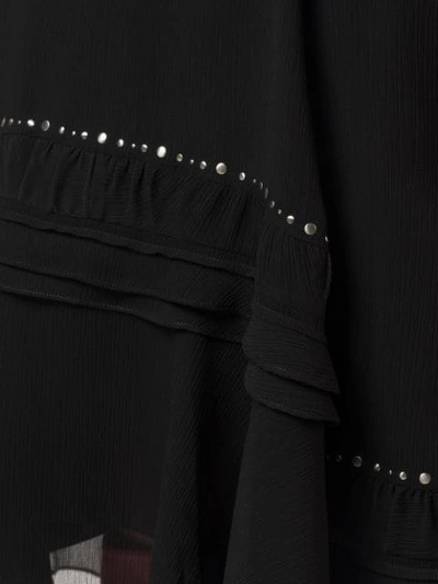 Shop Coach Long Embellished Skirt In Black