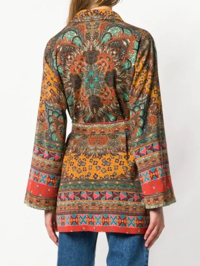 Shop Etro Kimono-style Jacket - Brown