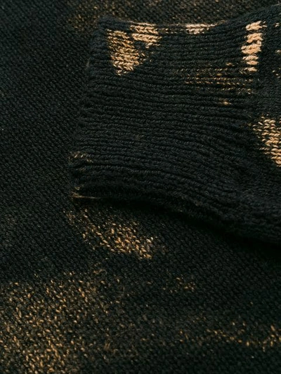 Shop Ottolinger Paint Splatter Sweater In Black
