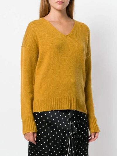 Shop Theory Knit Sweater In Yellow