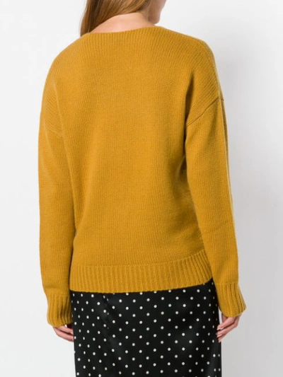 Shop Theory Knit Sweater In Yellow