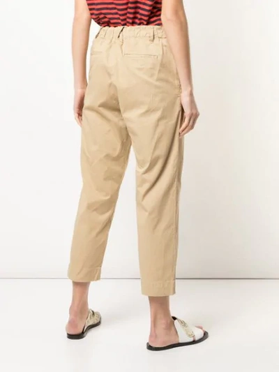 ALEX MILL CROPPED TROUSERS - 棕色