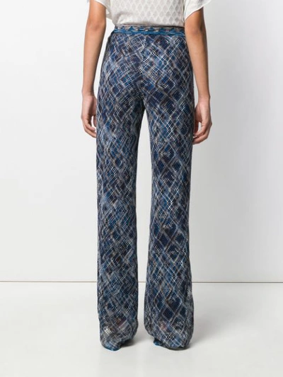 Shop Missoni Tweed Structured Trousers - Blue