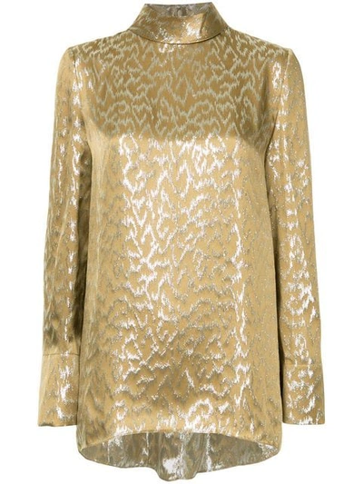 Shop Layeur Metallic Longsleeved Blouse