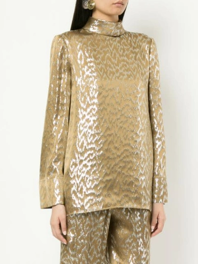 Shop Layeur Metallic Longsleeved Blouse