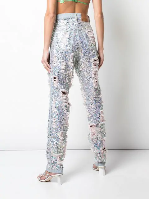 ashish sequin jeans
