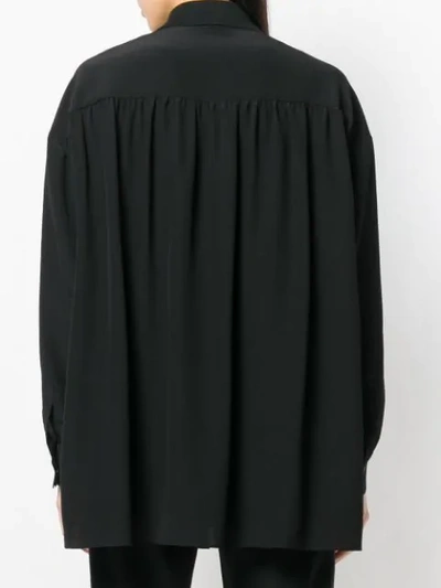 Shop Agnona Longsleeved Shirt In Black