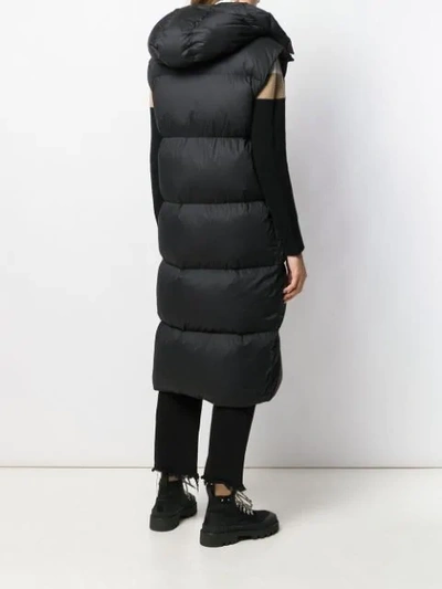 Shop Moncler Sleeveless Padded Coat In Black