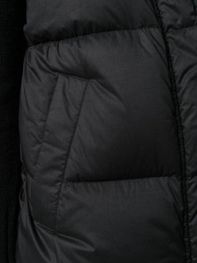 Shop Moncler Sleeveless Padded Coat In Black