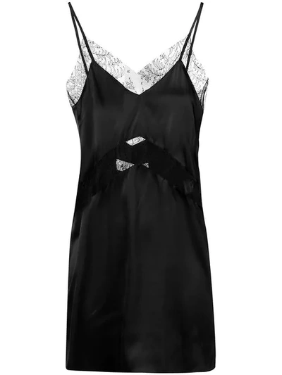 Shop Almaz Short Lace Dress In Black