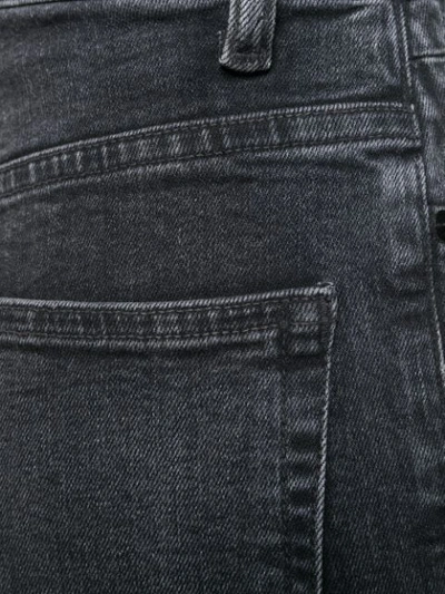 Shop Alexander Wang T Wake Flex Cropped Jeans In Grey