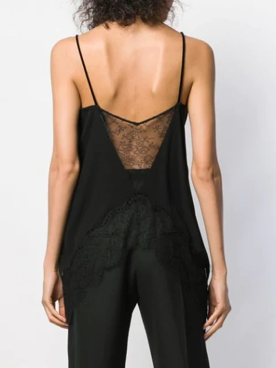 Shop Givenchy Lace Detail Blouse In Black