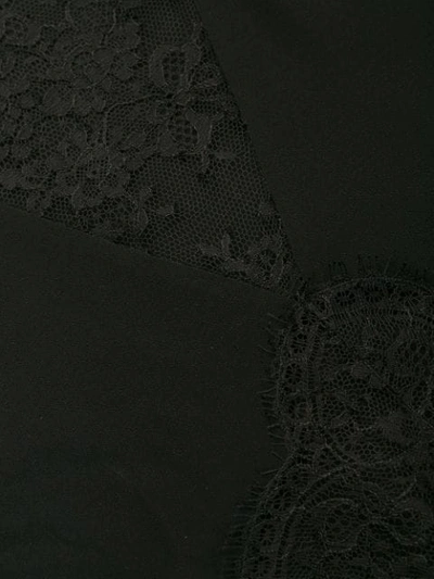 Shop Givenchy Lace Detail Blouse In Black