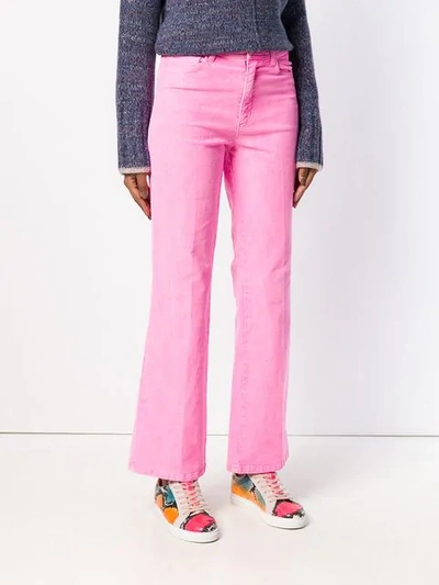 Shop Zadig & Voltaire Zadig&voltaire Corduroy Flared Trousers - Pink