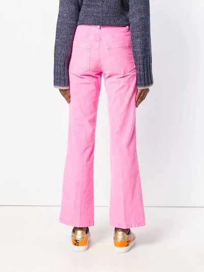 Shop Zadig & Voltaire Zadig&voltaire Corduroy Flared Trousers - Pink