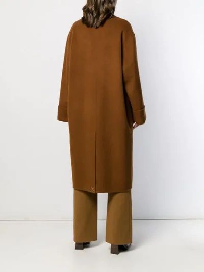 Shop Joseph Oversized Single-breasted Coat In 0150 Camel