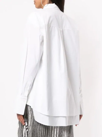 Shop Juunj Classic Straight-cut Shirt In White