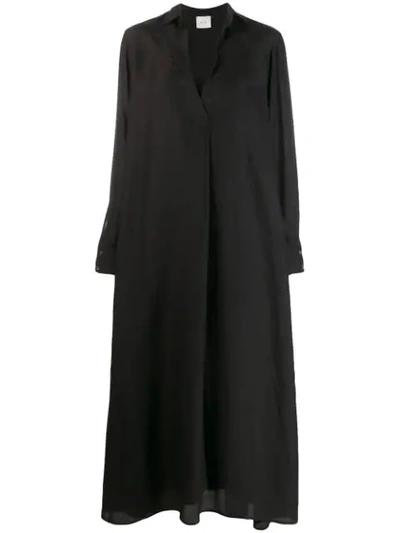 Shop Alysi Tunic Shirt Dress - Black