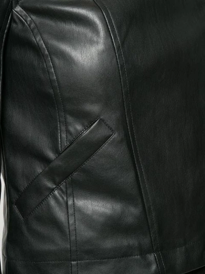 Shop Patrizia Pepe Moto Jacket In Black