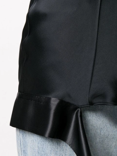 Shop Helmut Lang Strap Detail Top In Black