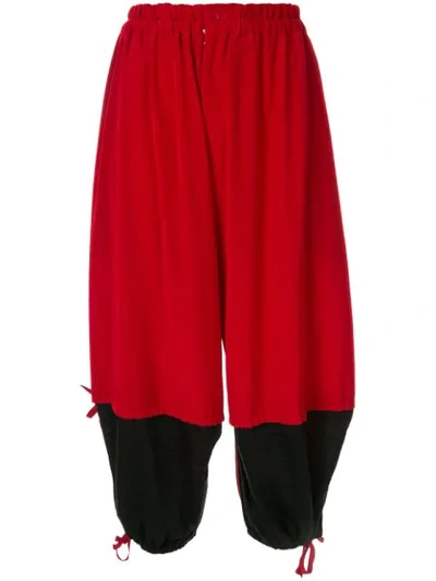 Shop Y's Contract Balloon Trousers In Red