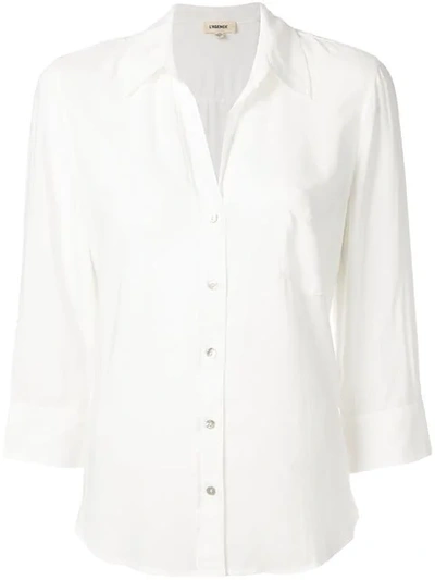 Shop L Agence Ryan Shirt In White