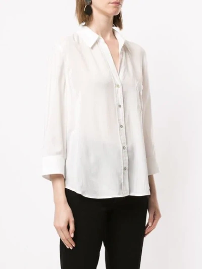 Shop L Agence Ryan Shirt In White